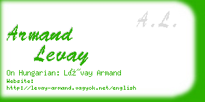 armand levay business card
